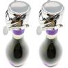 imageChampagne Stoppers by Kloveo  Patented Seal  Made in Italy  Professional Grade WAF Champagne Bottle Stopper  Prosecco Cava and Sparkling Wine Stopper  Chrome 2PackChrome