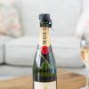 imageChampagne Stoppers by Kloveo  Patented Seal  Made in Italy  Professional Grade WAF Champagne Bottle Stopper  Prosecco Cava and Sparkling Wine Stopper  Chrome 2PackBlack