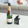 imageChampagne Stoppers by Kloveo  Patented Seal  Made in Italy  Professional Grade WAF Champagne Bottle Stopper  Prosecco Cava and Sparkling Wine Stopper  Chrome 2PackBlack