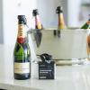 imageChampagne Stoppers by Kloveo  Patented Seal  Made in Italy  Professional Grade WAF Champagne Bottle Stopper  Prosecco Cava and Sparkling Wine Stopper  Chrome 2PackBlack